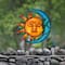 Glitzhome® 36.25" Metal Sun & Moon Garden Stake or Wall Décor